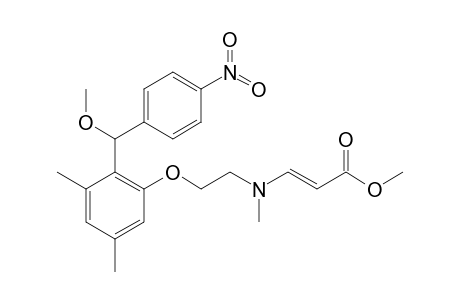 Methyl (2E)-3-[(2-{2-[Methoxy(4-nitrophenyl)methyl]-3,5-dimethylphenoxy}ethyl)(methyl)amino]-acrylate
