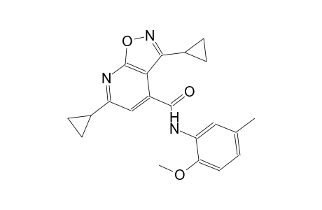 isoxazolo[5,4-b]pyridine-4-carboxamide, 3,6-dicyclopropyl-N-(2-methoxy-5-methylphenyl)-
