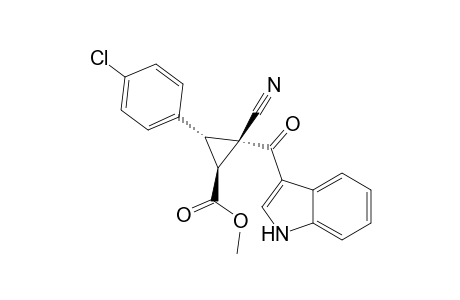 Trans-1,3-dihydro-2-cyano-2-(1H-indole-3-carbonyl)-3-(4-chlorophenyl)cyclopropanecarboxylic acid methyl ester