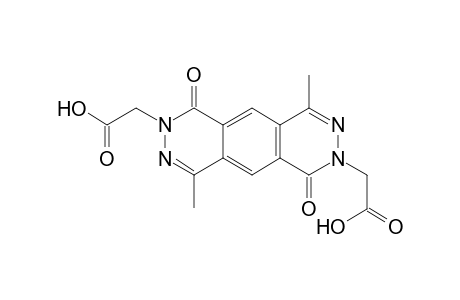 2-[2-(carboxymethyl)-1,6-diketo-4,9-dimethyl-pyridazino[4,5-g]phthalazin-7-yl]acetic acid