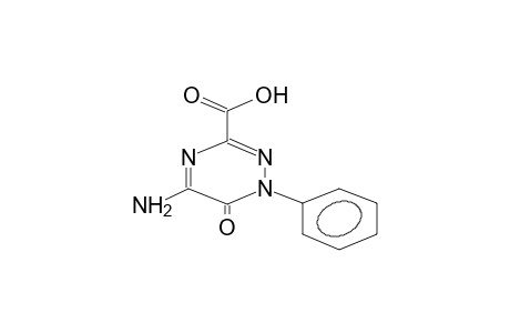 1-phenyl-5-amino-6-oxo-5,6-dihydro-1,2,4-triazine-3-carboxylic acid