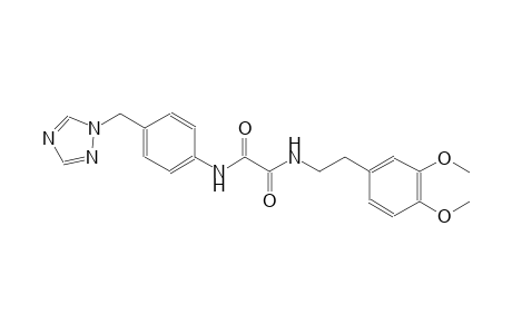 ethanediamide, N~1~-[2-(3,4-dimethoxyphenyl)ethyl]-N~2~-[4-(1H-1,2,4-triazol-1-ylmethyl)phenyl]-