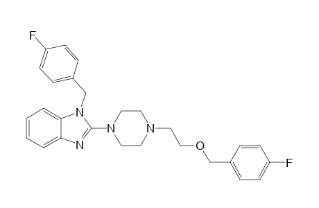 1-(4-Fluorobenzyl)-2-[4-[2-(4-fluorobenzyl)oxyethyl]piperazino]benzimidazole