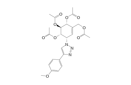 (1S,2S,3R,6S)-4-(Acetoxymethyl)-6-[4-(4-methoxyphenyl)-1H-1,2,3-triazol-1-yl]cyclohex-4-ene-1,2,3-triyl Triacetate