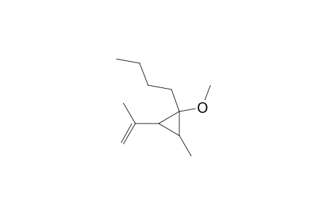 1-Butyl-3-(1-methylethenyl)-1-methoxy-2-methylcyclopropane