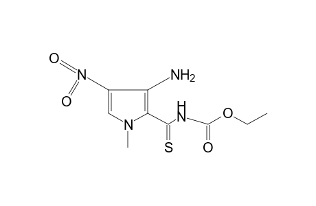 [(3-amino-1-methyl-4-nitropyrrol-2-yl)thiocarbonyl]carbamic acid, ethyl ester