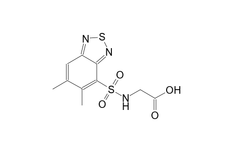 {[(5,6-dimethyl-2,1,3-benzothiadiazol-4-yl)sulfonyl]amino}acetic acid