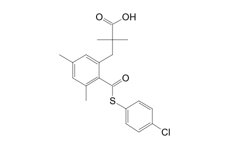 2-(thiocarboxy)-a,a,3,5-tetramethylhydrocinamic acid, S-(p-chlorophenyl)ester