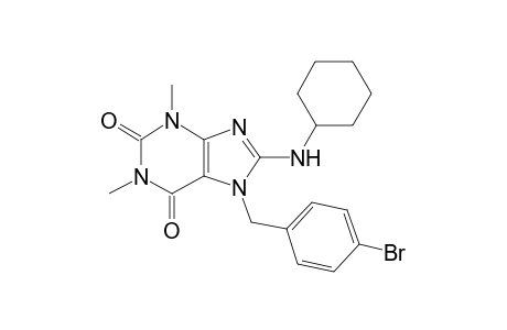 1H-purine-2,6-dione, 7-[(4-bromophenyl)methyl]-8-(cyclohexylamino)-3,7-dihydro-1,3-dimethyl-