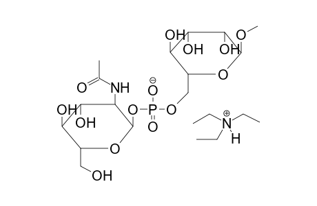 METHYL 6-O-(2-DEOXY-2-ACETAMIDO-ALPHA-D-GLUCOPYRANOSYLPHOSPHORYL)-ALPHA-D-MANNOPYRANOSIDE, TRIETHYLAMMONIUM SALT