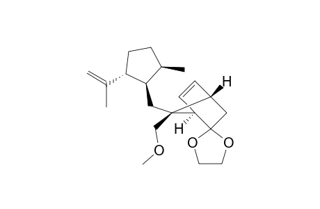 (1'R,4'S,7'S,1''R,2''R,5''R)-7'-(methoxymethyl)-7'-[[5''-methyl-2''-(1'''-methylethenyl)cyclopentyl]methyl]bicyclo[2.2.1]hept-5'-ene-2'-spiro-2-[1,3]dioxolane