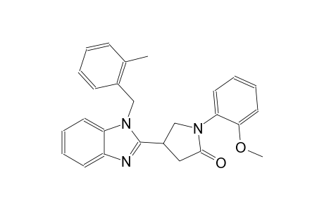 1-(2-methoxyphenyl)-4-[1-(2-methylbenzyl)-1H-benzimidazol-2-yl]-2-pyrrolidinone