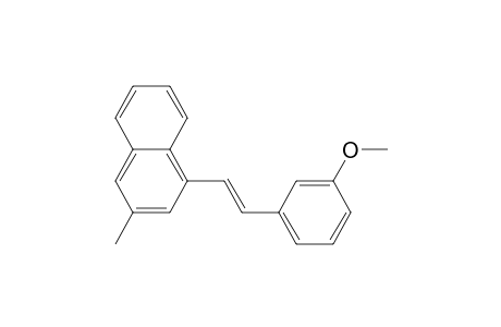 trans-1-(3-Methyl-1-naphthyl)-2-(3-methoxyphenyl)ethylene