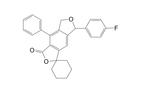 7-(4-fluorophenyl)-4-phenyl-5,7-dihydro-3H-spiro[benzo[1,2-c:4,5-c']difuran-1,1'-cyclohexan]-3-one