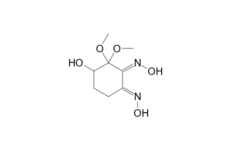 (1E,2E)-4-Hydroxy-3,3-dimethoxy-1,2-cyclohexanedione dioxime