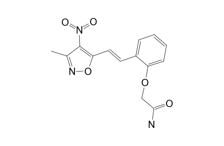 Acetamide, 2-[2-[2-(3-methyl-4-nitro-5-isoxazolyl)ethenyl]phenoxy]-