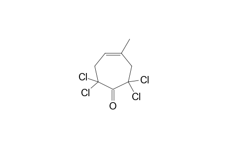 2,2,7,7-tetrachloro-4-methylcyclohept-4-en-1-one