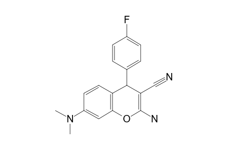 2-Amino-7-(dimethylamino)-4-(4-fluorophenyl)-4H-chromene-3-carbonitrile