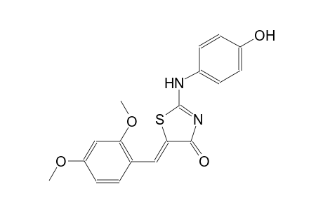 (5Z)-5-(2,4-dimethoxybenzylidene)-2-(4-hydroxyanilino)-1,3-thiazol-4(5H)-one