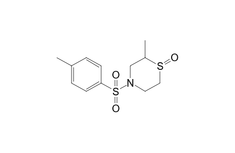 2-Methyl-4-(4-methylphenyl)sulfonyl-1,4-thiazinane 1-oxide