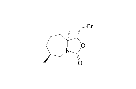 (1R*,6S*,9aS*)-1-Bromomethyl-6,9a-dimethylhexahydrooxazolo[3,4-a]azepin-3-one