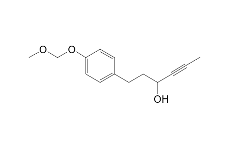 1-(4-(Methoxymethoxy)phenyl)hex-4-yn-3-ol