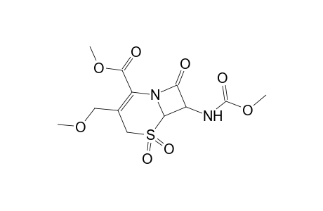 Methyl 7-[(methoxycarbonyl)amino]-3-(methoxymethyl)-8-oxo-5-thia-1-azabicyclo[4.2.0]oct-2-ene-2-carboxylate 5,5-dioxide