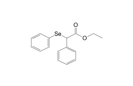 Phenyl(phenylselenyl)acetic acid, ethyl ester