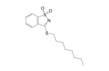 3-(octylthio)-1,2-benzisothiazole, 1,1-dioxide