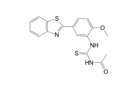 N-acetyl-N'-[5-(1,3-benzothiazol-2-yl)-2-methoxyphenyl]thiourea