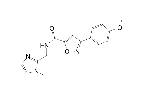 3-(4-Methoxyphenyl)-N-[(1-methyl-1H-imidazol-2-yl)methyl]-1,2-oxazole-5-carboxamide