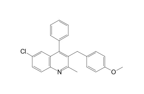 6-chloro-3-(p-methoxybenzyl)-4-phenylquinaldine