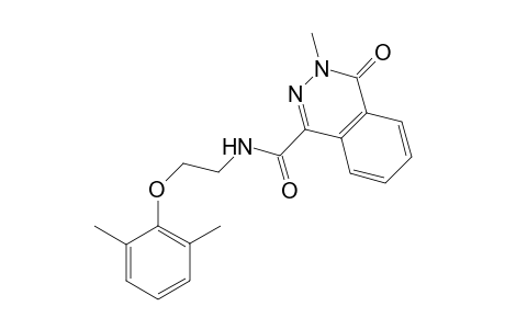 1-Phthalazinecarboxamide, N-[2-(2,6-dimethylphenoxy)ethyl]-3,4-dihydro-3-methyl-4-oxo-