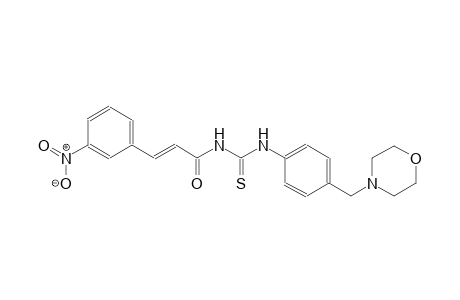 N-[4-(4-morpholinylmethyl)phenyl]-N'-[(2E)-3-(3-nitrophenyl)-2-propenoyl]thiourea