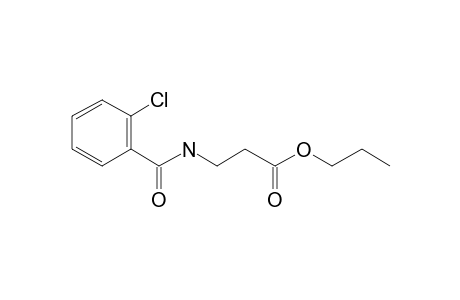 .beta.-Alanine, N-(2-chlorobenzoyl)-, propyl ester