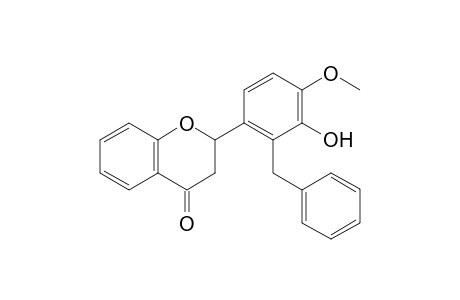 2'-Benzyl-3'-hydroxy-4'-methoxyflavanone