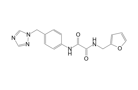 ethanediamide, N~1~-(2-furanylmethyl)-N~2~-[4-(1H-1,2,4-triazol-1-ylmethyl)phenyl]-