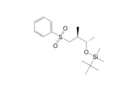 Silane, (1,1-dimethylethyl)[1,2-dimethyl-3-(phenylsulfonyl)propoxy]dimethyl-, [S-(R*,R*)]-