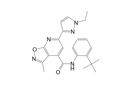 isoxazolo[5,4-b]pyridine-4-carboxamide, N-[2-(1,1-dimethylethyl)phenyl]-6-(1-ethyl-1H-pyrazol-3-yl)-3-methyl-