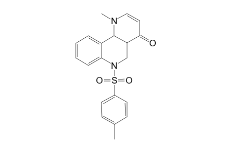 (4aRS,10bRS)-1-Methyl-6-[(4-methylphenyl)sulfonyl]-4a,5,6,10b-tetrahydrobenzo[h]-1,6-naphthridin-4(1H)-one