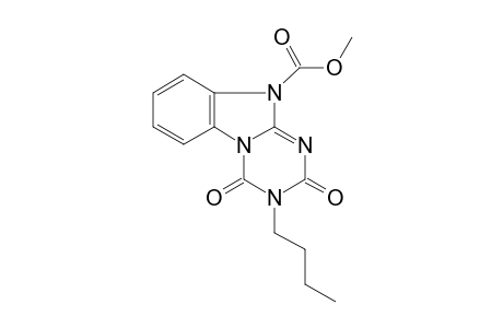3-butyl-2,4-diketo-[1,3,5]triazino[4,3-b]benzimidazole-10-carboxylic acid methyl ester