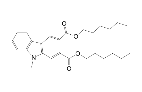 Dihexyl 3,3'-(1-methyl-1H-indole-2,3-diyl)diacrylate