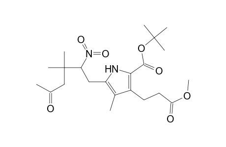 1H-Pyrrole-3-propanoic acid, 2-[(1,1-dimethylethoxy)carbonyl]-5-(3,3-dimethyl-2-nitro-5-oxohexyl)-4-methyl-, methyl ester, (.+-.)-