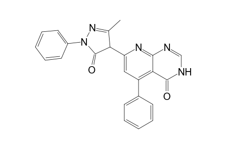 7-(3-Methyl-5-oxidanylidene-1-phenyl-4H-pyrazol-4-yl)-5-phenyl-1H-pyrido[2,3-d]pyrimidin-4-one