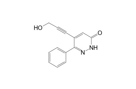 5-(3-Hydroxyprop-1-ynyl)-6-phenyl-3(2H)-pyridazinone