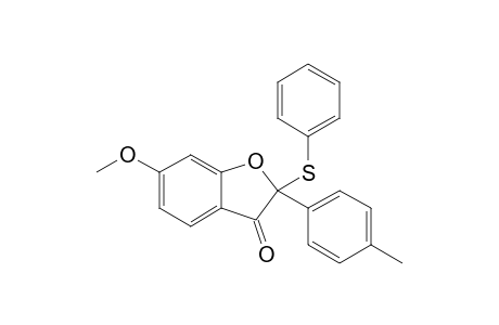 6-Methoxy-2-(4-methoxyphenyl)-2-(phenylthio)benzofuran-3(2H)-one