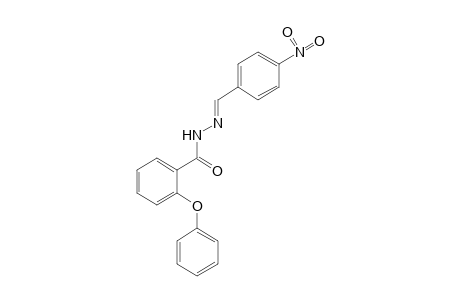 o-phenoxybenzoic acid, (p-nitrobenzylidene)hydrazide