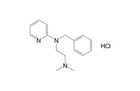 2-(Benzyl(2-(dimethylamino)ethyl)amino)pyridine,  monohydrochloride
