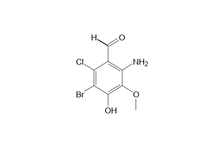 2-amino-5-bromo-6-chlorovanillin