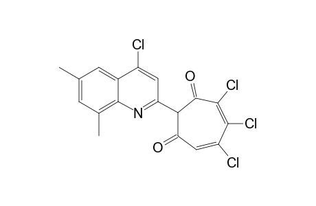 2-(4-Chloro-6,8-dimethyl-2-quinolyl)-5,6,7-trichloro-1,3-tropolone